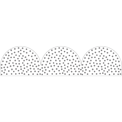 5. B W Dots Rolled Scalloped Border 1